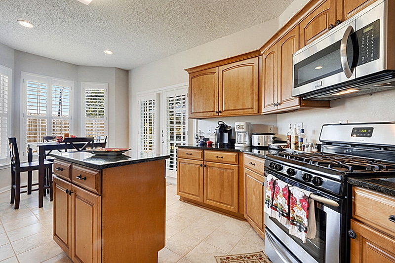 Newly Renovated Kitchen in the Legacy Villas unit seals the deal with the new owners.